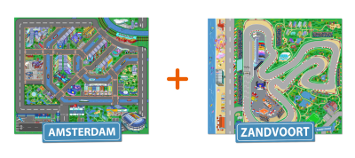 Combideal: het speelkleed van Amsterdam en van Zandvoort
