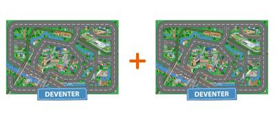 Combideal: 2x het speelkleed van Deventer