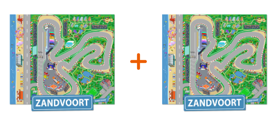 Combideal: 2x het speelkleed van Zandvoort
