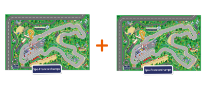Combideal: 2x het speelkleed van Spa-Francorchamps